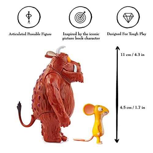 WOW! STUFF Figuras de acción coleccionables The Gruffalo and Mouse, Juego de Personajes articulados, Juguetes y Regalos Oficiales de la Serie Julia Donaldson Libros, TV y animación