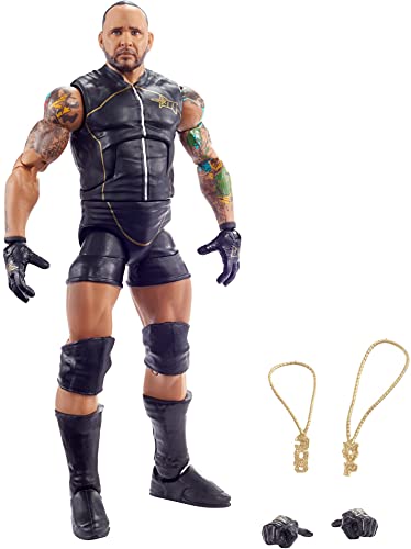 WWE Élite Figura de acción MVP, muñeco articulado de juguete con accesorios para niños +6 años (Mattel GVB85)
