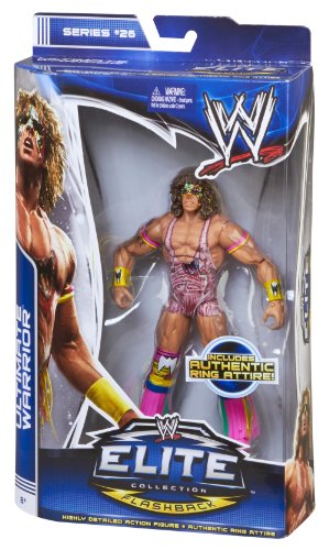 WWE Wrestling Elite Series 26 Ultimate Warrior Figure (Includes Authentic Ring Attire)
