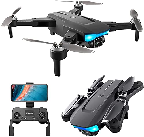 YALAER Dron RC con cámara 6K para Adultos, Drones 5G WiFi FPV, cuadricóptero de Gran Angular, más de 25 Minutos de Tiempo de Vuelo, Retorno automático GPS (Size : Two Batteries)