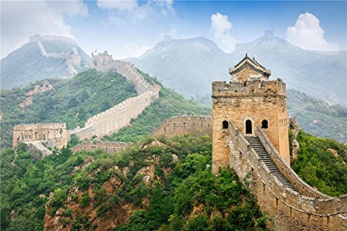 YANCONG Wooden Jigsaw Puzzles, 1000 Piezas, La Gran Muralla China 75X50Cm