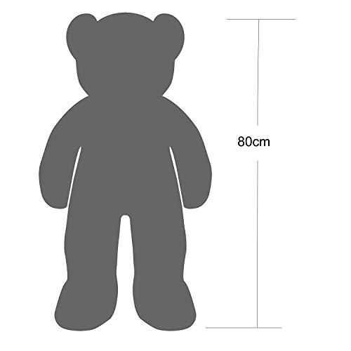 YunNasi Osito de Peluche Gigante Animal de Felpa Grande 80cm/31.5 Inches Teddy Juguetes de Peluche con Cinta