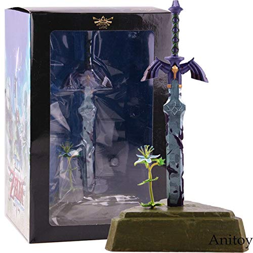 Yvonnezhang The Legend of Zelda Skyward Sword Master Sword Zelda Figura Acción PVC Modelo de colección de Juguetes, con Caja