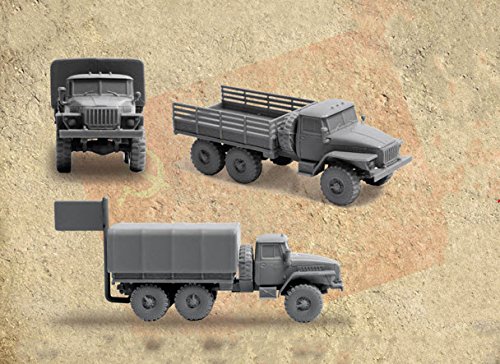 Zvezda 1/100 ejército soviético de Camiones Ural 4.320 # 7417