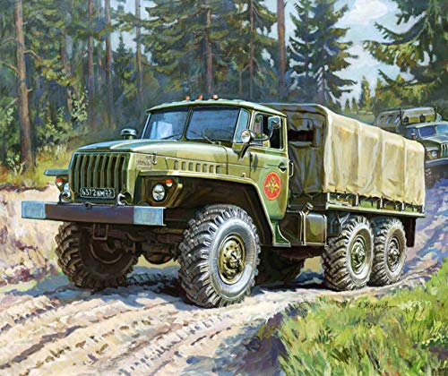Zvezda 1/100 ejército soviético de Camiones Ural 4.320 # 7417