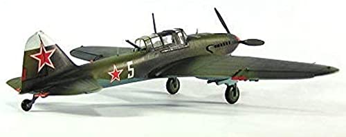 Zvezda 500787279 500787279-1:72 Ilyushin IL-2 Stormovik 1942 - Maqueta de construcción de plástico para Principiantes, diseño de Camuflaje