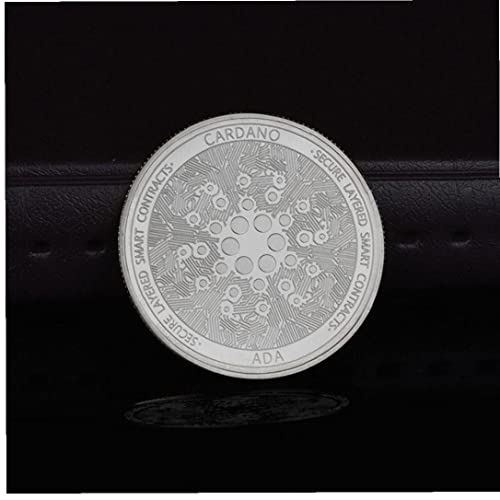 1pc Cardano Cryptocurrency Collectible Coin Silver Bitcoin Art Collection Fisico Conmemorativo
