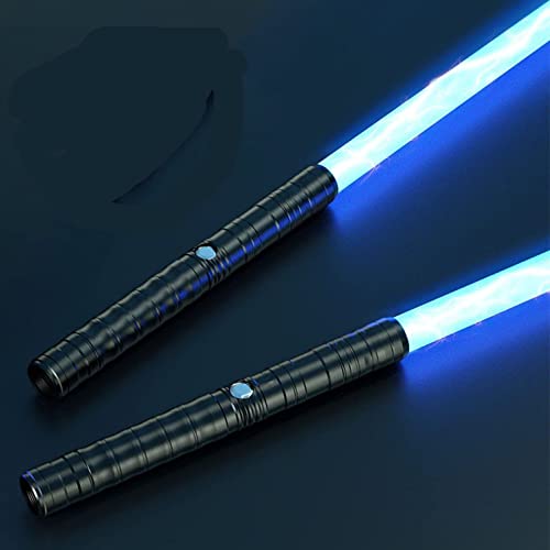 2 en 1 Sable Espada láser Lightsaber LED-RGB 7 Colores Que cambian LED Espadas láser Recargables Juguete Regalo Cosplay Juguete Espada Cosplay Jedi Knight A,2 Pieces
