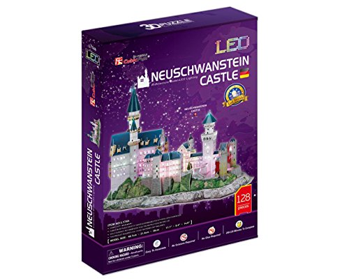 3D Puzzle Castillo de Neuschwanstein LED Neuschwanstein Castle LED Cubic Fun CUBICFUN