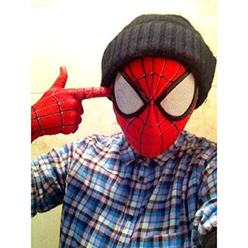 3D Spiderman Masks Spider Man Cosplay Disfraces Máscara Lentes de superhéroes Halloween Party Plaza Mascarilla Play Play Play Traje Máscara Mascarada Máscara,2