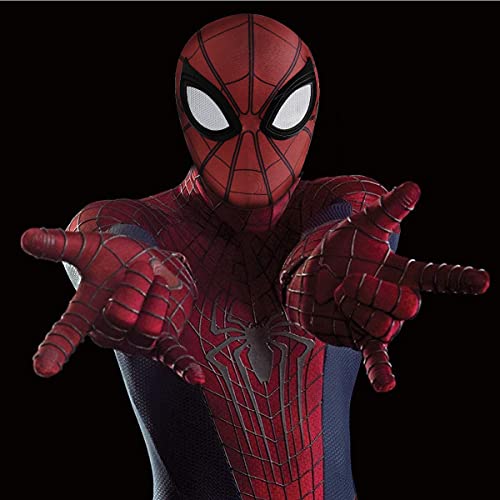 3D Spiderman Masks Spider Man Kids Cosplay Disfraces Máscara Lentes de Superhero Lentes Halloween Partido Paño Mascarilla Play Play Traje Mascarilla Mascarada Máscara,5