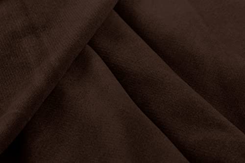 Acomoda Textil - Falda para Mesa Camilla Terciopelo, Redonda - Rectangular, Suave y Cálida de Invierno.(Redonda 90 cm, Chocolate)