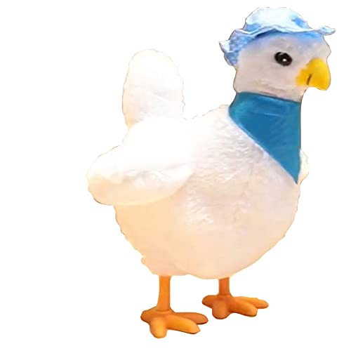 Acostado de huevo de pollo de peluche de juguete de dibujos animados de gallina, broma eléctrica divertido juguete de gallina niño anti-estrés Gadget divertido juego regalo infantil