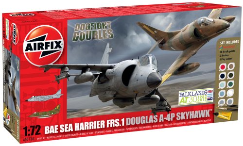 Airfix - Kit con Pinturas, Aviones A-4 Harrier FRS-1 (Hornby A50134)