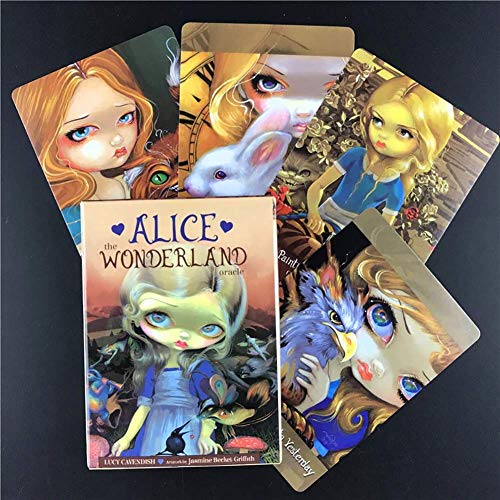 Alice: The Wonderland Tarjetas Oracle Tarjetas Tarot Card Adivinación Divinación Entretenimiento Tabla de Mesa Tablero Deck Games Family Tarjetas de Juego,Type 1,Tarot Card