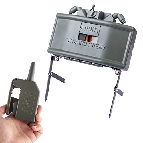 ALLESOK Dispositivo de detección remota por inducción por infrarrojos, lanzador de bombas de agua, detección remota, mina, programa de inicio, lanzador de granadas, juguete Claymore para juego Nerf