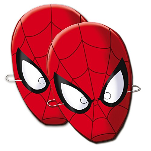ALMACENESADAN 0555, Pack 12 caretas Spiderman, para Fiestas y cumpleaños