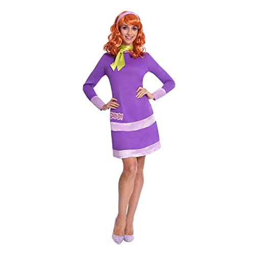 amscan 9906632 - Disfraz oficial de Warner Bros Scooby Doo con licencia de Daphne Blake para mujer (talla 14-16)