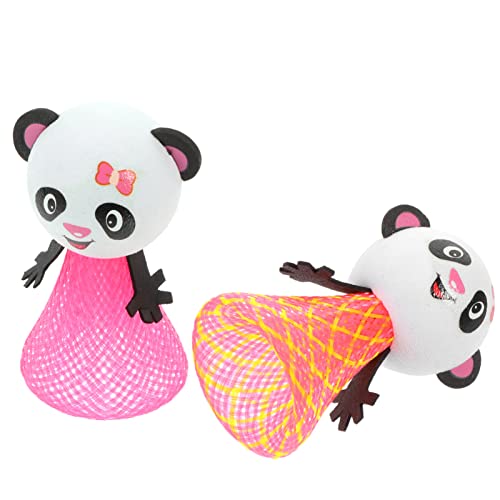 Animal Wind Up Toys: Panda Saltando Bouncing Toys Toys Toys Reliever Squeeze Toys Toys Toys Kids Party Playthings 2Pcs Color Aleatorio