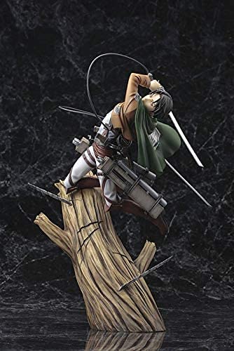 Anime Attack on Titan Figura de acción Levi Ackerman Pop Figura de Personaje Estatua de PVC Figura de acción Modelo de Personaje Figura de acción Adornos de Ackerman 28cm