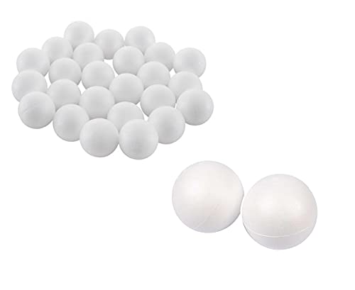 Anthony Peters Esferas de poliestireno, 40 mm de diámetro, 30 Unidades, Color Blanco, AP/695/PSD