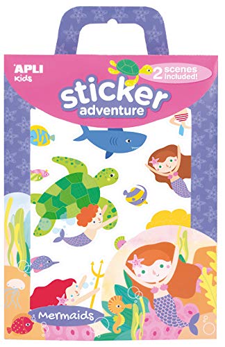 APLI Kids 16764 - Juego de pegatinas Sticker Adventure modelo Sirenas