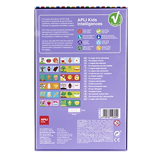 APLI Kids - Origen de los Alimentos Puzle, 36 Piezas, Multicolor, 14360