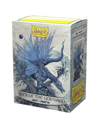 Arcane Tinmen- Dragon Shield Art Sleeves Matte Classic - Seer of The God Hand (100), Color incoloro (ART12038)