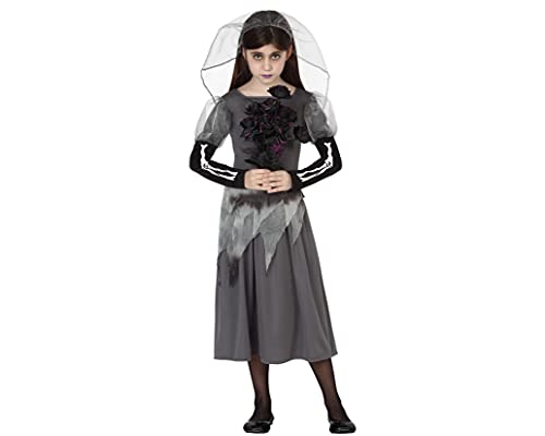 ATOSA disfraz novia zombie niña infantil gris 10 a 12 años