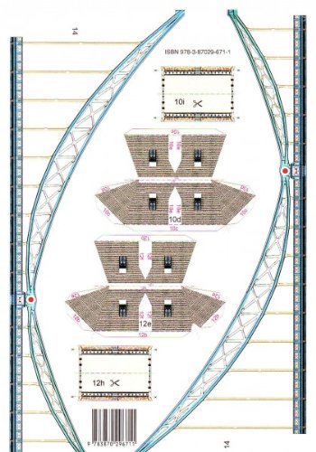 Aue Verlag 98 x 14 x 27 cm Kit de Modelo Puente de la Torre