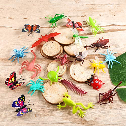 Auihiay 27 Piezas Mini Figuras de Insectos de plástico Juguetes Insectos Insectos para Fiesta temática de Insectos educación para niños