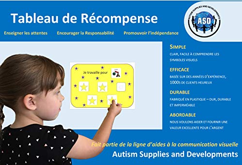 Autism Supplies & Developments- Gráfico de recompensa de plástico Visual (Autism Supplies and Developments 5RE_FR)