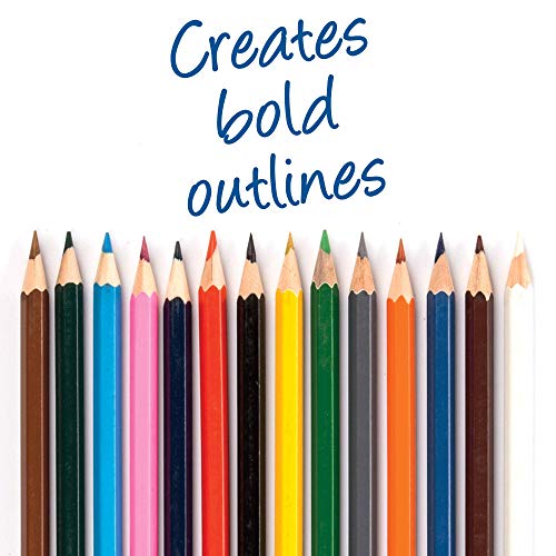 Baker Ross Lápices Para Colorear (paquete de 60) para niños para kits de papelería en el aula, lápices para colorear para adultos y suministros para manualidades