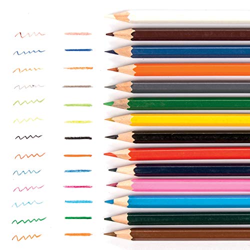 Baker Ross Lápices Para Colorear (paquete de 60) para niños para kits de papelería en el aula, lápices para colorear para adultos y suministros para manualidades