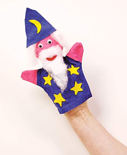 Baker Ross Marionetas de mano de tela que los niños pueden pintar y decorar para teatros de marionetas (pack de 6).