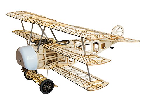 Balsa Wood Modelo de avión FOKKER Dr.I modelo de avión de 4 canales eléctrico RC Kit para construir para adultos S1701