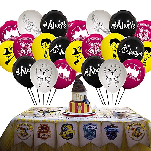 Banners de cumpleaños,Wizard suministros para fiesta de cumpleaños, PAWT Wizard Party Enrejado Globos para niños Fiesta de cumpleaños Decoraciones mágicas para fiestas