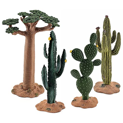 Bayda Simulation Cactus - Planta verde para árbol Baobab Modelo de Bebé, bricolaje, accesorios de suero para niños, juguetes Cognitivos Baobab