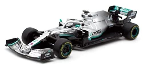 Bburago - Modelo a escala 1/43 compatible con Mercedes AMG compatible con Petronas F1 W10 EQ Power+ 2019 # 44 compatible con Lewis Hamilton (Plata)
