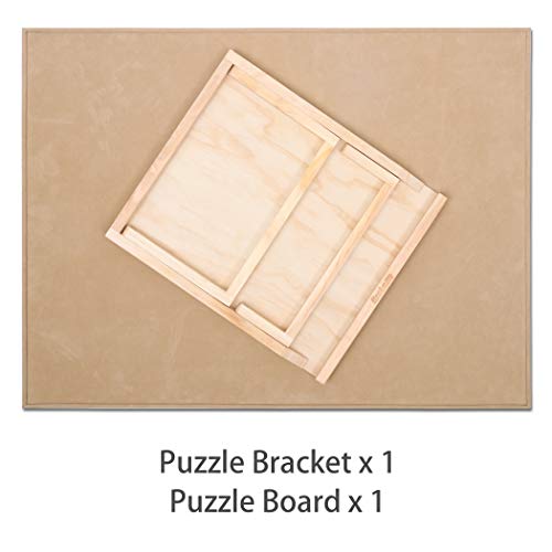 Becko - Juego de tablero de rompecabezas y soporte para rompecabezas (madera, 1000 unidades, incluye tablero de rompecabezas para hasta 1000 piezas)