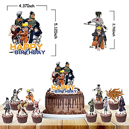 BKJJ Naruto Cumpleaños Decoracion Juego Globos, Naruto Juego Tema de Cumpleaños Suministros de Fiestas Fiesta de Tema de Juegos Incluye Globos de Látex