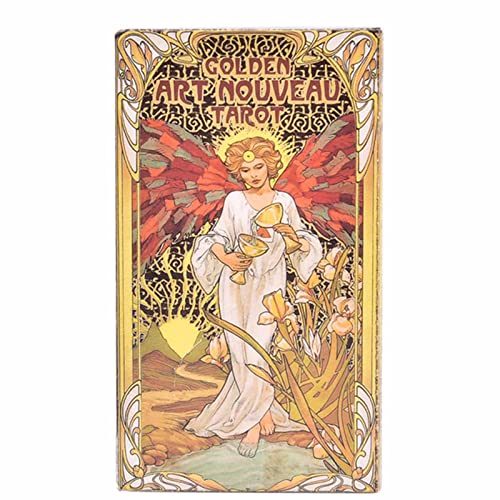 Bonilaan Cartas TarotTarot clásico Cartas de Tarot Doradas Art Nouveau 78 Piezas de Estilo Art Nouveau adecuadas para el Estilo clásico de Principiantes