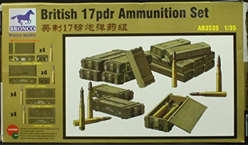Bronco Models ab3535 – Accesorios de construcción British 17pdr Ammunition Set , color/modelo surtido
