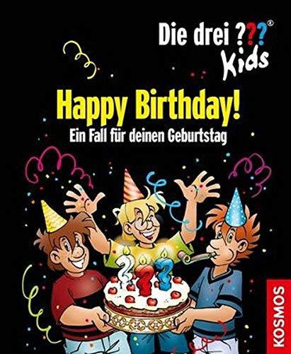 Buchspielbox Set de regalo de 3 signos de preguntas para niños, con texto "Happy Birthday!