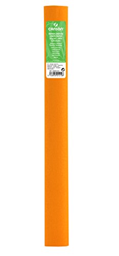 Canson Pack de 10 Rolls Super Value Crepe Papel, 32 g/m² 50 x 250 cm Orange-capuchina