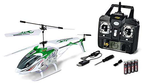 CARSON Easy Tyrann 250 500507128 - Helicóptero teledirigido (2,4 GHz, 100% RTF), Color Verde