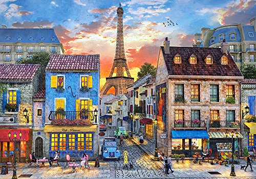 Castorland Streets of Paris 500 pcs Puzzle - Rompecabezas (Puzzle rompecabezas, Ciudad, Niños y adultos, Niño/niña, 9 año(s), Interior) , color/modelo surtido