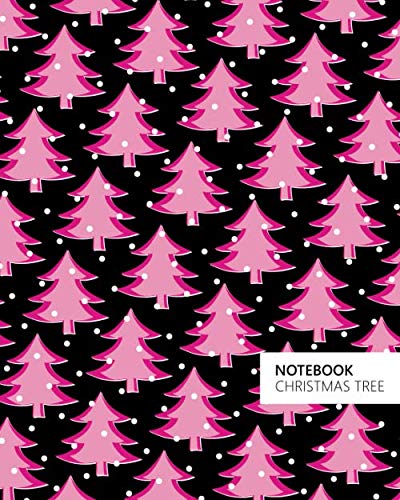 Christmas Tree Notebook (8x10 Cuaderno) (Night Pink)