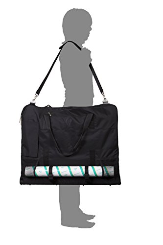 Clairefontaine 90180C sac de transport pour portefeuilles de dessin (60 x 75 x 5 cm), nylon, pratique et robuste, idéal pour transporter vos œuvres d'art) noir