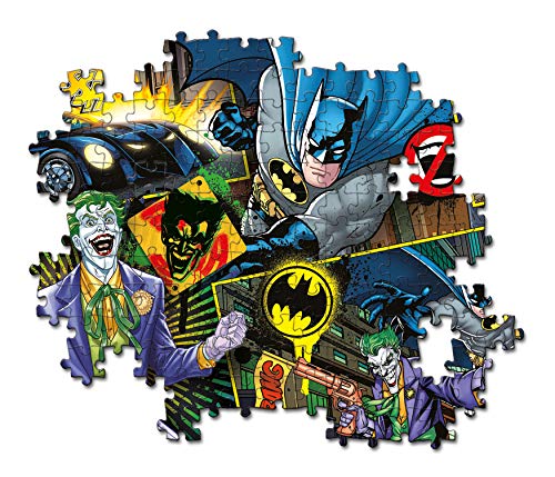 Clementoni - Puzzle infantil Batman 104 piezas, puzzle infantil superheroes, a partir de 6 años (25708)